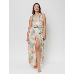 Wiązana sukienka maxi Eco Vero - Wiązana sukienka maxi Eco Vero 4XL